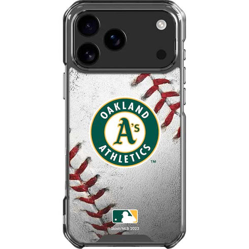 MLB Oakland Athletics Game Ball iPhone 18 Pro Max Clear Case