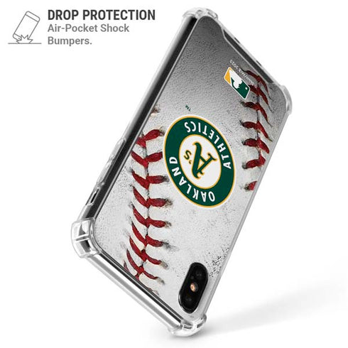 MLB Oakland Athletics Game Ball iPhone X/XS Clear Case