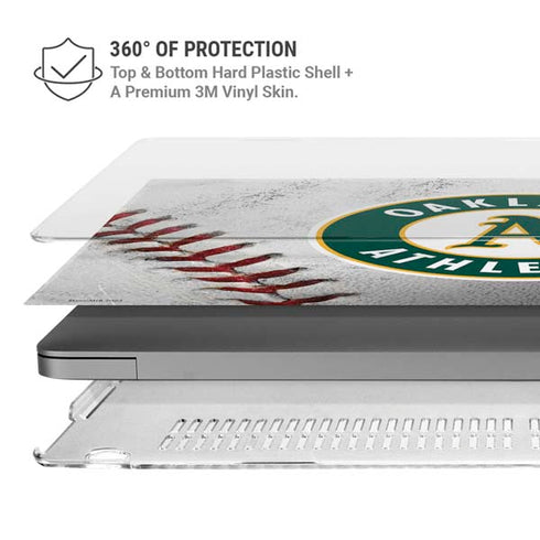MLB Oakland Athletics Game Ball MacBook Pro 14in (2021-24) Case plus Skin