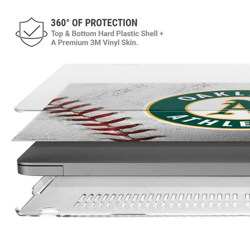 MLB Oakland Athletics Game Ball MacBook Cases