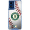 MLB Oakland Athletics Game Ball Moto G 5G (2024) Clear Case