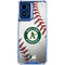 MLB Oakland Athletics Game Ball Moto G Play 4G (2024) Clear Case