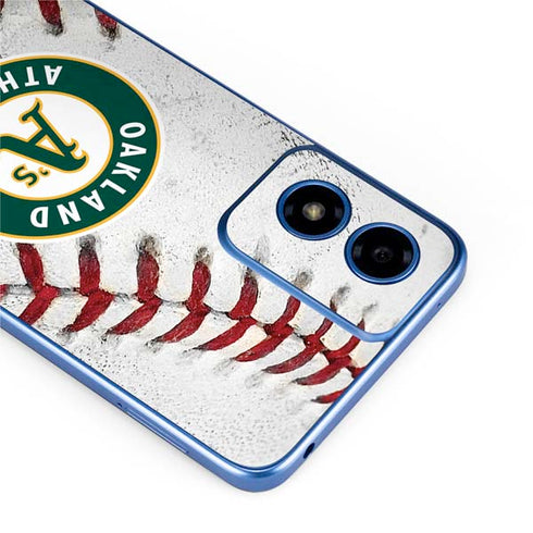 MLB Oakland Athletics Game Ball Moto G Play 4G (2024) Skin