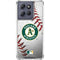 MLB Oakland Athletics Game Ball Moto G Power 5G (2025) Clear Case
