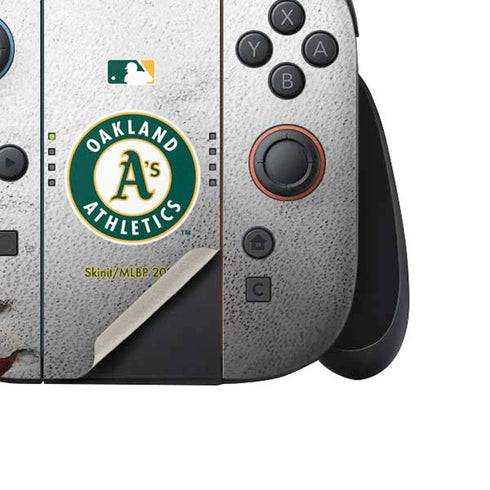 MLB Oakland Athletics Game Ball Nintendo Switch 2 (2025) Joy-Con Controller Skin