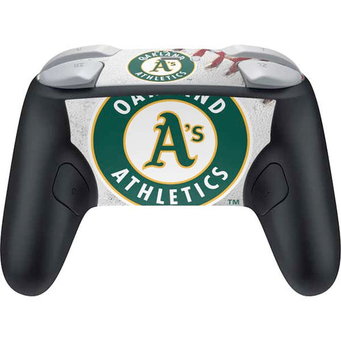 MLB Oakland Athletics Game Ball Nintendo Switch 2 (2025) Pro Controller Skin