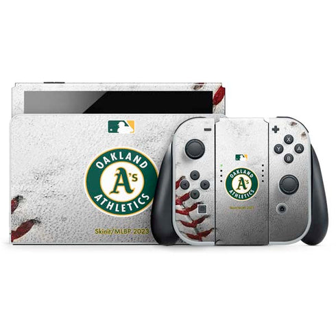 MLB Oakland Athletics Game Ball Nintendo Skins