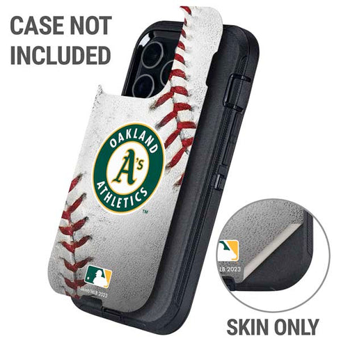 MLB Oakland Athletics Game Ball Otterbox Defender iPhone Skin