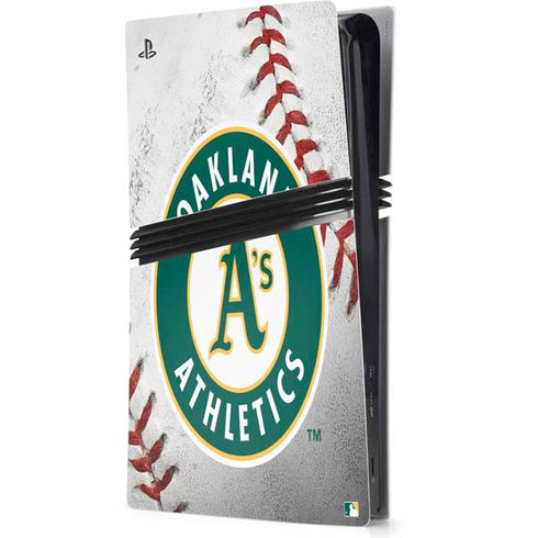 MLB Oakland Athletics Game Ball PS5 Pro Console Skin