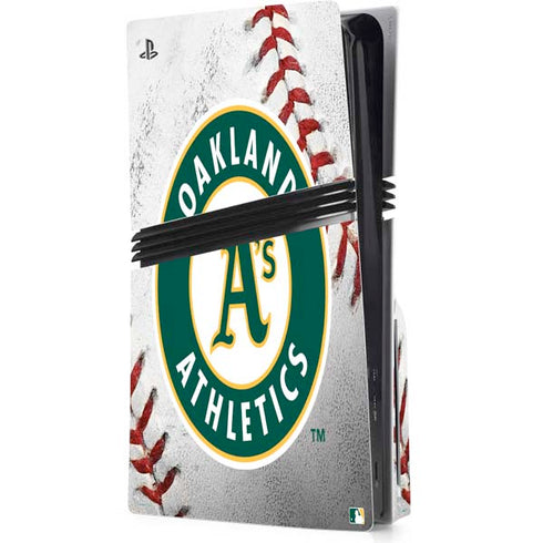 MLB Oakland Athletics Game Ball PS5 Pro Disk Console Skin