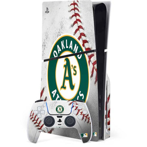 MLB Oakland Athletics Game Ball PlayStation PS5 Skins