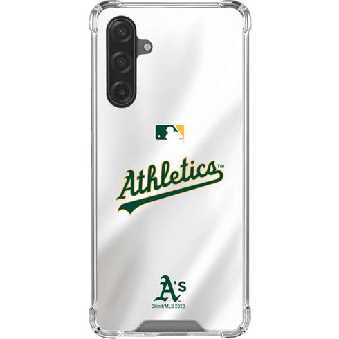MLB Oakland Athletics Home Jersey Galaxy A17 Clear Case