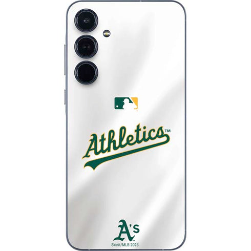 MLB Oakland Athletics Home Jersey Galaxy A35 5G Skin