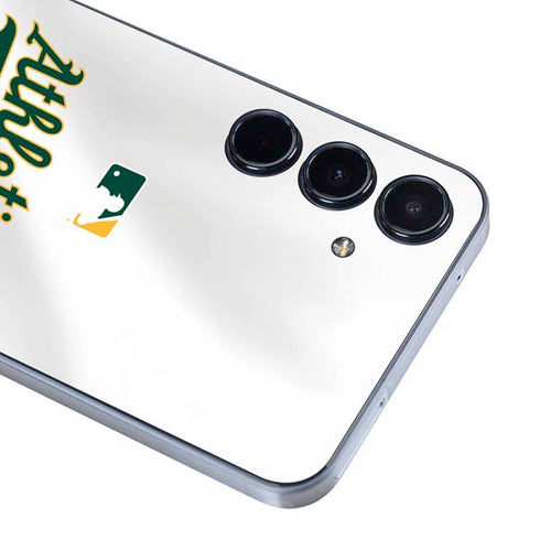 MLB Oakland Athletics Home Jersey Galaxy A35 5G Skin