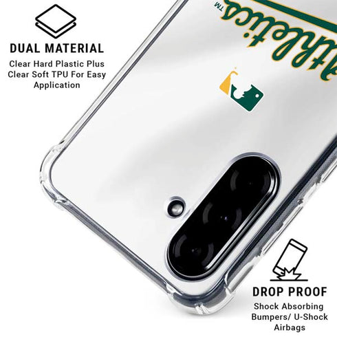 MLB Oakland Athletics Home Jersey Galaxy A36 5G Clear Case