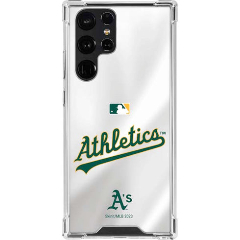 MLB Oakland Athletics Home Jersey Galaxy S23 Ultra Clear Case