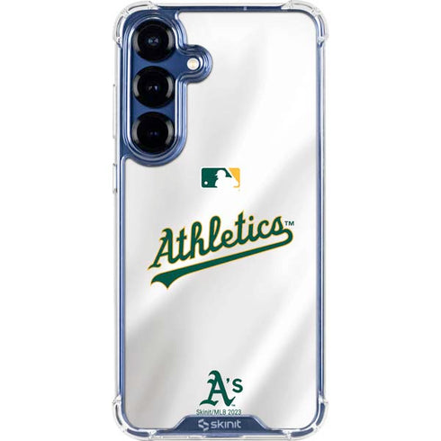 MLB Oakland Athletics Home Jersey Galaxy S25 Clear Case