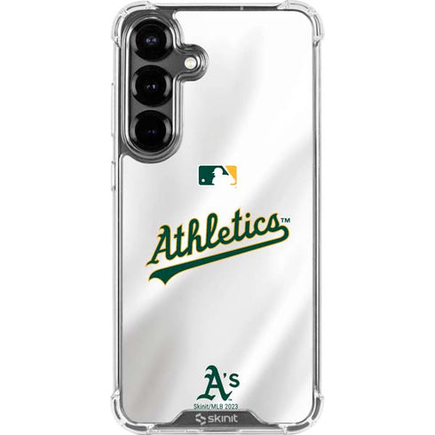 MLB Oakland Athletics Home Jersey Galaxy S26 Clear Case