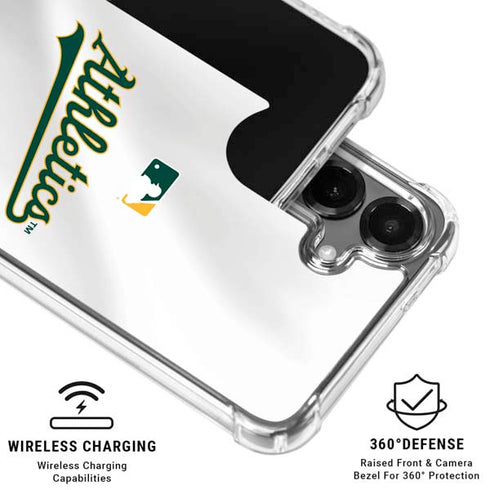 MLB Oakland Athletics Home Jersey Galaxy S26 Clear Case