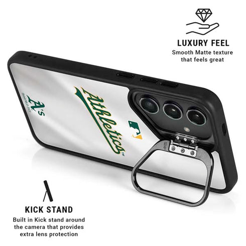 MLB Oakland Athletics Home Jersey Galaxy S26 Plus Kickstand Case