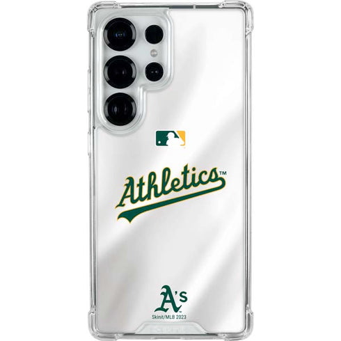 MLB Oakland Athletics Home Jersey Galaxy S26 Ultra Clear Case