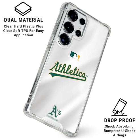 MLB Oakland Athletics Home Jersey Galaxy S26 Ultra Clear Case