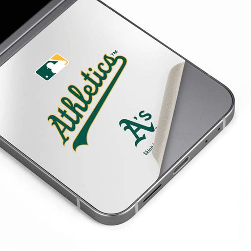 MLB Oakland Athletics Home Jersey Galaxy Z Flip6 Skin