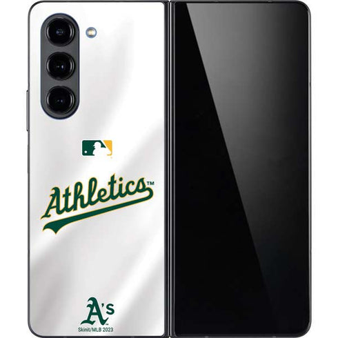 MLB Oakland Athletics Home Jersey Galaxy Z Fold5 5G Skin