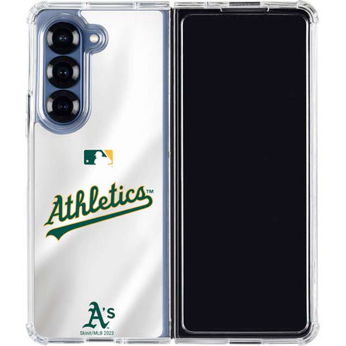 MLB Oakland Athletics Home Jersey Galaxy Z Fold6 Clear Case