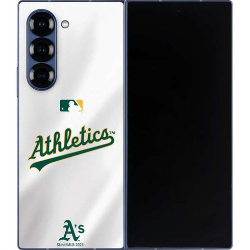 MLB Oakland Athletics Home Jersey Galaxy Z Fold6 Skin