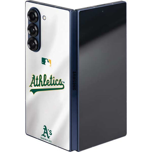 MLB Oakland Athletics Home Jersey Galaxy Z Fold6 Skin