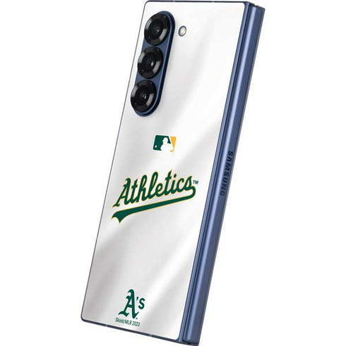 MLB Oakland Athletics Home Jersey Galaxy Z Fold6 Skin