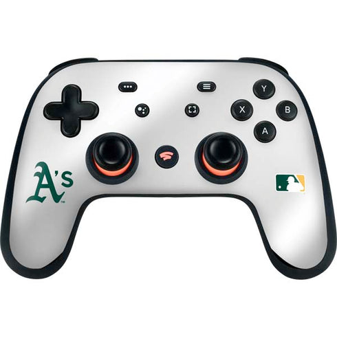 MLB Oakland Athletics Home Jersey Google Stadia Controller Skin