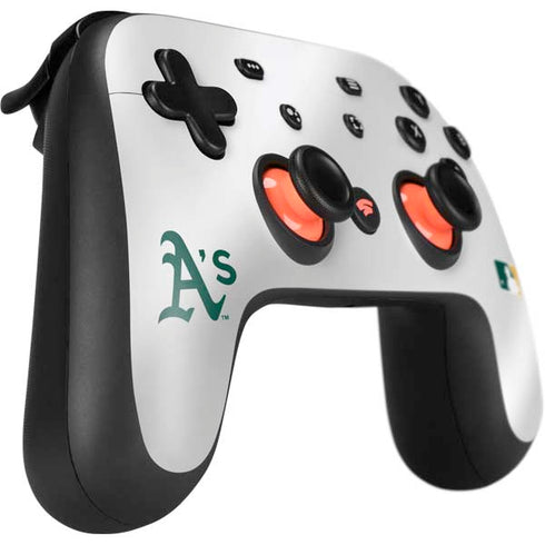 MLB Oakland Athletics Home Jersey Google Stadia Controller Skin
