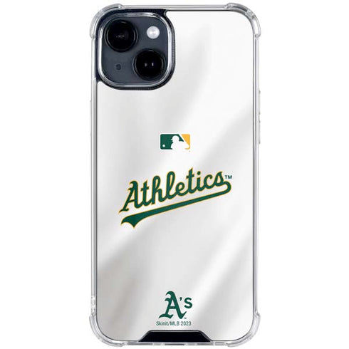 MLB Oakland Athletics Home Jersey iPhone 15 Clear Case