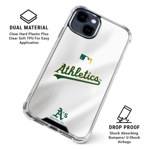 MLB Oakland Athletics Home Jersey iPhone 15 Clear Case