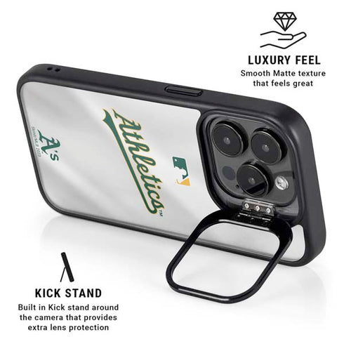 MLB Oakland Athletics Home Jersey iPhone 15 Pro Max Kickstand Case