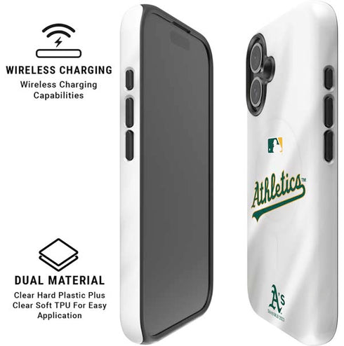MLB Oakland Athletics Home Jersey iPhone 16 Magsafe Impact Case