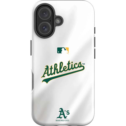 MLB Oakland Athletics Home Jersey iPhone 16 Plus Impact Case