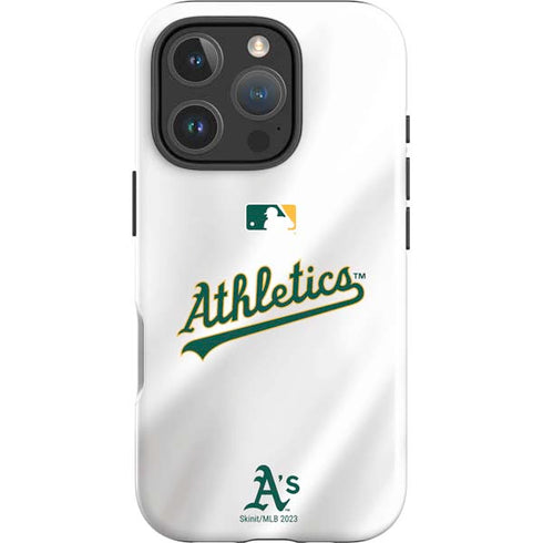 MLB Oakland Athletics Home Jersey iPhone 16 Pro Max Impact Case