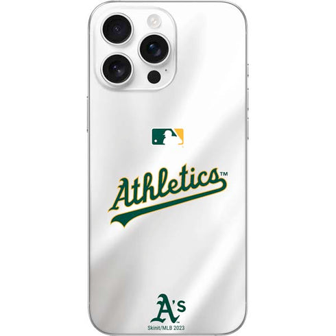 MLB Oakland Athletics Home Jersey iPhone 16 Pro Max Skin