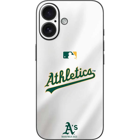 MLB Oakland Athletics Home Jersey iPhone 16 Skin