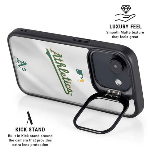 MLB Oakland Athletics Home Jersey iPhone 16e Kickstand Case