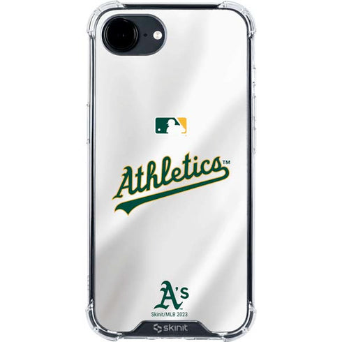 MLB Oakland Athletics Home Jersey iPhone 16e Clear Case