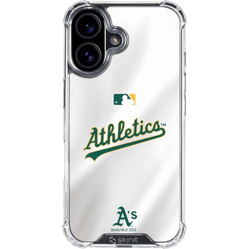 MLB Oakland Athletics Home Jersey iPhone 17 Clear Case