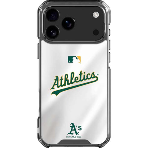 MLB Oakland Athletics Home Jersey iPhone 18 Pro Max Clear Case