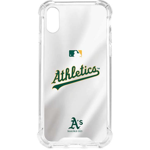 MLB Oakland Athletics Home Jersey iPhone XS Clear Case