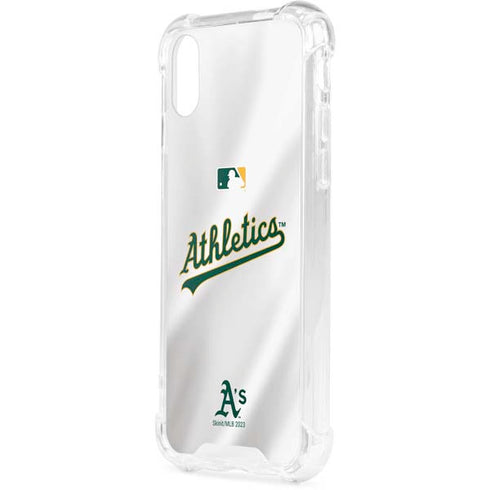 MLB Oakland Athletics Home Jersey iPhone XS Clear Case