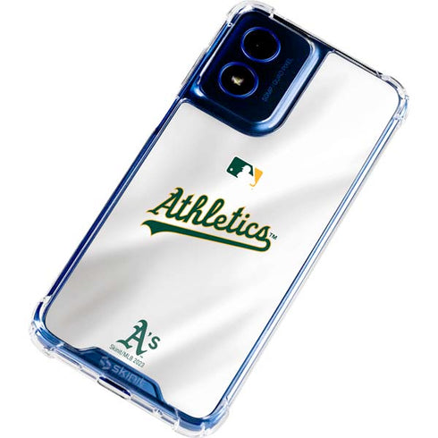 MLB Oakland Athletics Home Jersey Moto G Play 4G (2024) Clear Case