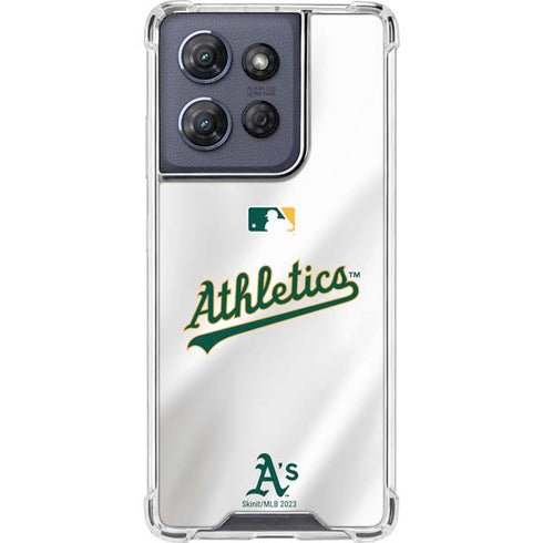 MLB Oakland Athletics Home Jersey Moto G Play 5G (2025) Clear Case